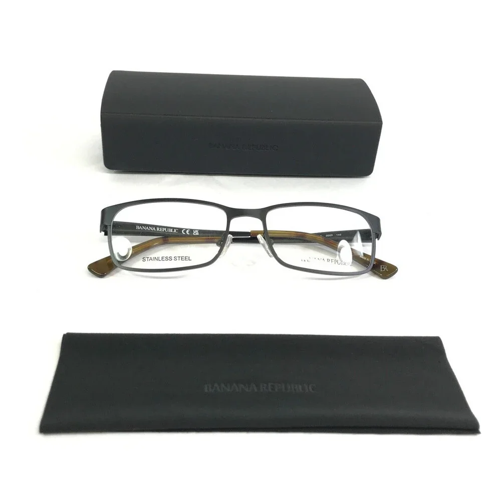 Banana Republic Eyeglasses Frame CARLYLE 0003 Satin Black Rectangle 54-17-145